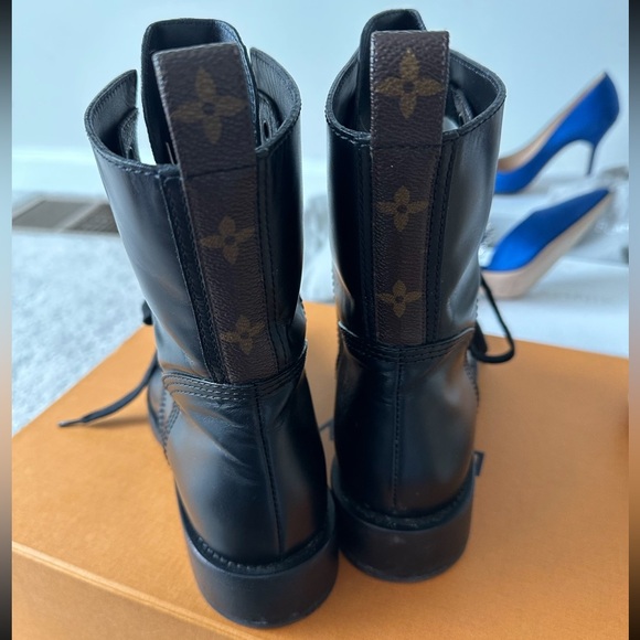 Authentic Louis Vuitton Metropolis Flat Ranger boots. Size 6.5 / 36.5 - Picture 3 of 5